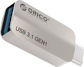 Orico USB-C naar USB 3.1 Gen1 adapter  OTG  - Aluminium - Zilver