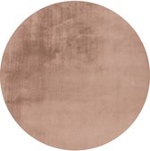 Vloerkleed Plush rond beige 80 x 0 cm