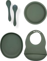 Lonnie Serviesset - Set Walrus Compleet - Salie - Kinderservies - Servies - Bestek