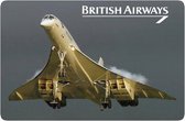 Concorde British Airways​.   Metalen Wandbord 20 x 30 cm.