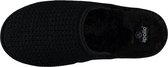 Apollo Pantoffels Heren Elastomeer/textiel Zwart Maat 45-46