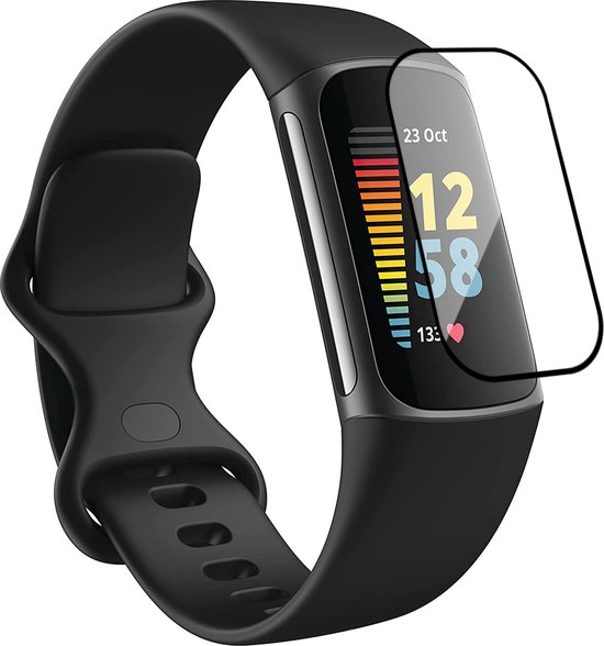 Screenprotector geschikt voor Fitbit Charge 5 Full Screen Protector bol