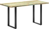 Eettafel 140x70x76 cm massief gerecycled hout