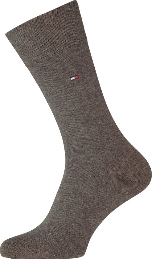 Tommy Hilfiger Classic Socks (2-pack) - herensokken katoen - bruin - Maat: 43-46