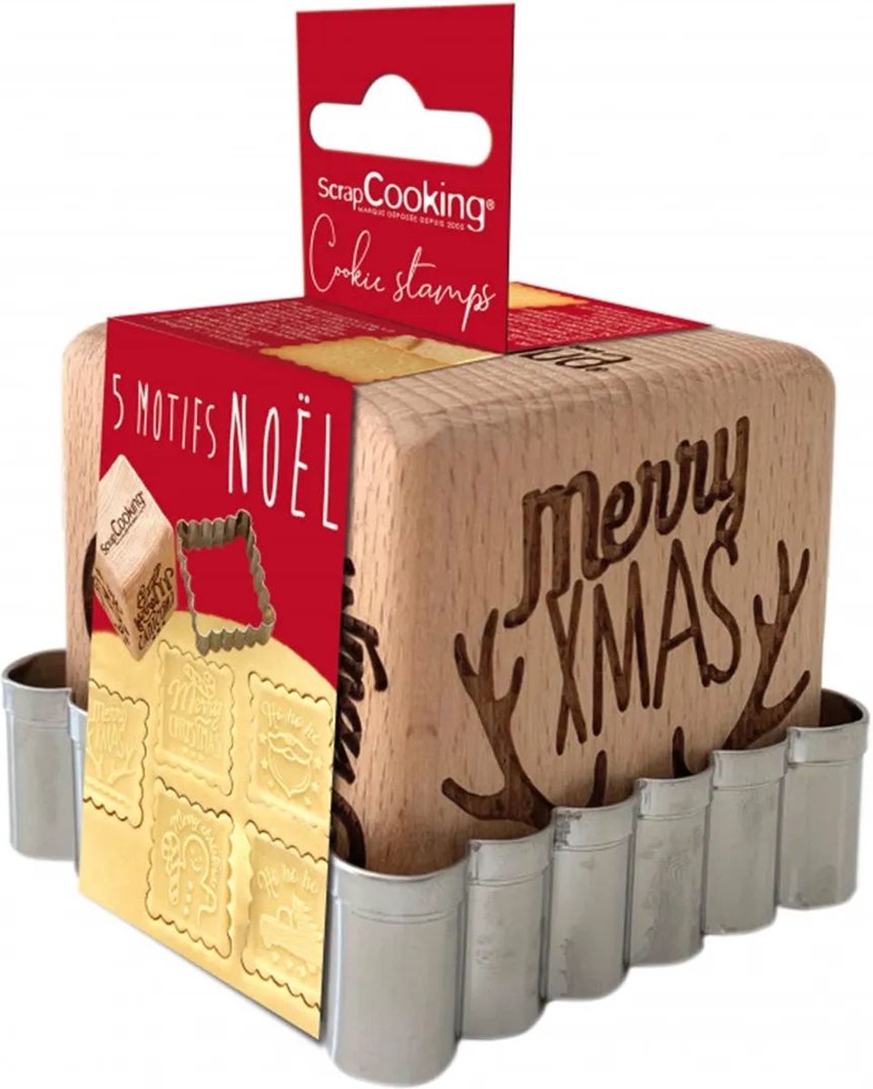 Scrapcooking - Kerst-stempel & Koekjesuitsteker - Set/2