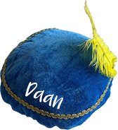 Piet - bonnet béret avec naam - bleu - béret
