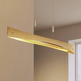 Lindby - LED hanglamp- met dimmer - 1licht - staal - H: 9.8 cm - mat nikkel, goud - Inclusief lichtbron