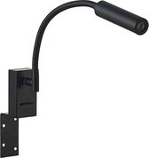 Lucande - LED wandlamp - 1licht - ijzer - H: 43 cm - mat - Inclusief lichtbron