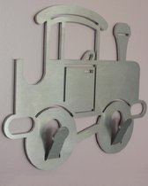 Kinderkapstok Trein - woonaccessoires - hal - kapstok - design - duurzaam - trein - kinderen- industrieel - oude trein - rvs