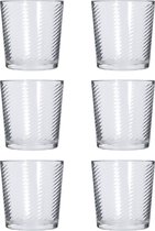 Orange85 Drinkglazen - 250 ml - Set van 6 - Stapelbaar - Sapglazen - Waterglazen - Vaatwasserbestendig