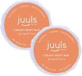 Juuls Vegan Care - 2 Stuks Zachte Crème Zeep - Grapefruit - Voor Handen en Lichaam - Zonder Sulfaten - Diervriendelijk  - Halal - 2 x 60gr