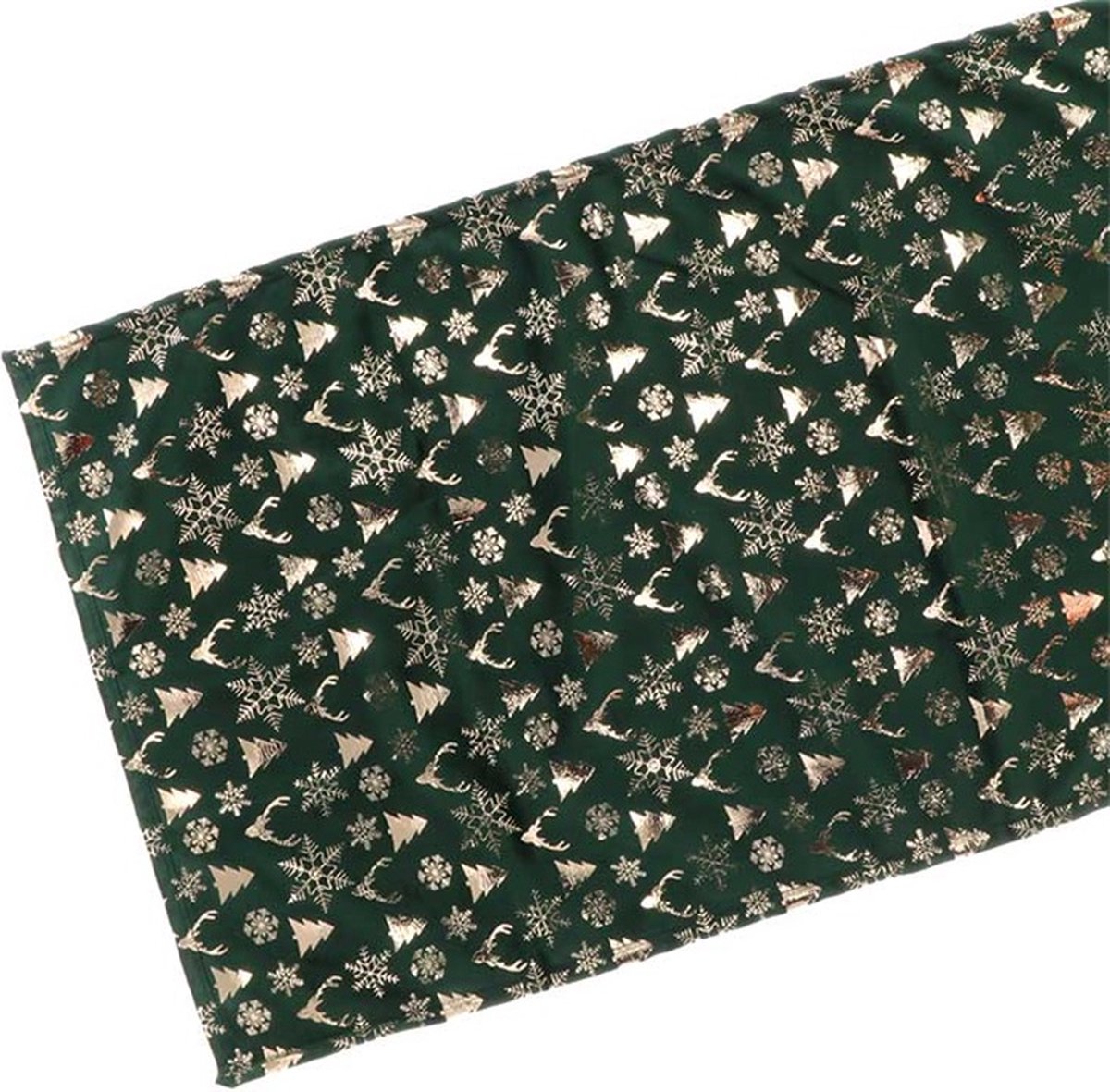 Unique Living | Tafelloper Bernt 45x150cm dark green