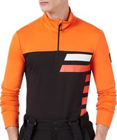 EA7 Wintersportpully - Maat XL  - Mannen - Oranje/Zwart/Wit