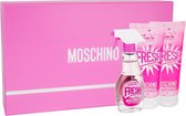 Moschino - Fresh Couture Pink - Giftset - Eau de Toilette Spray 50 ml - Showergel 100 ml - Bodylotion 100 ml - Cadeauset voor dames