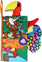 Baby speelgoed/knisperboekje /baby born/boek voor kinderen/Educatief Baby Speelgoed /Zacht Baby boek /Zacht Speelgoed/Speelgoed voor baby/ Speelgoed Voor Kinderen/ "Birds tails" thema