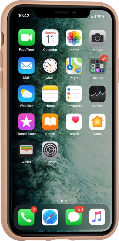 Série de cartes d'accessoires UNIQ Apple iPhone 11 Pro Max Housse de protection arrière Porte-cartes marron pour Apple iPhone 11 Pro Max - 2 positions de visualisation