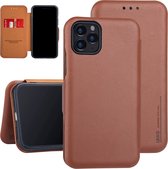 UNIQ Accessory iPhone 11 Pro Kunstleer Booktype hoesje Pasjeshouder - Pasjeshouder 3 pasjes - Bruin