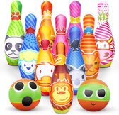 Kegelspel voor kinderen | Bowlingbal-set | 10 Kegels | 2 Ballen | Vanaf 3 jaar | Kerst cadeau