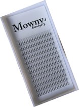 Mowny Beauty - Wimperextensions - 3D Premade Fans - 11mm 0,10mm D-krul - Natuurlijke Wimperextensions - Russisch volume