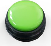 Soundbutton recordable praatknop - groen - sound button / knop met geluid, praatknop / antwoordbutton - hebbeding, kantoorartikel