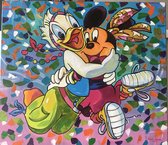 Donald en Mickey- Schilderij Disney- Handgeschilderd (100%)- Origineel- 80x70cm