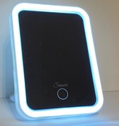 Simver® Spiegel met LED verlichting - Cosmetica / Visagie spiegel - Leuk cadeau - Kerst - Wit