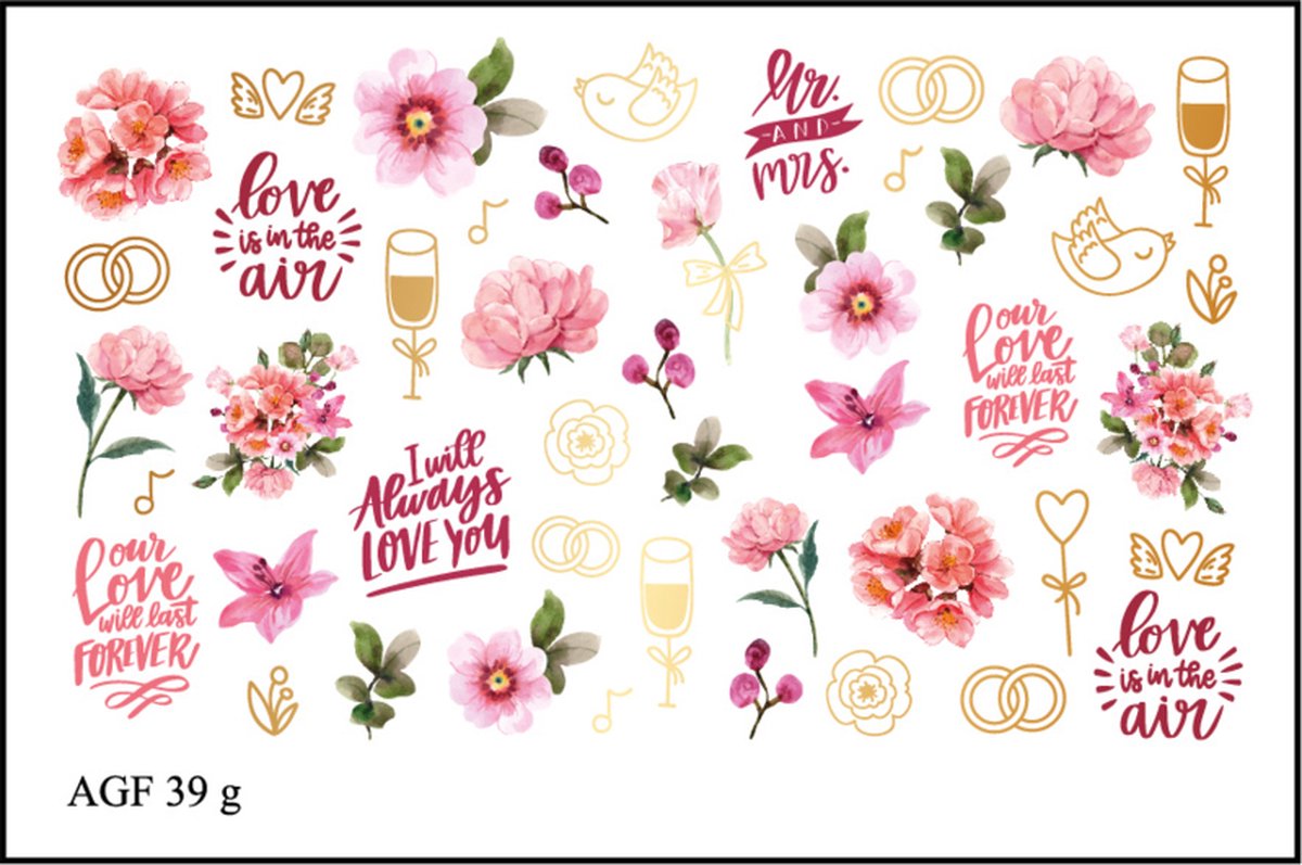 Goedkoopste Korneliya Airbrush Waterdecal met Foil AGF 39 gold