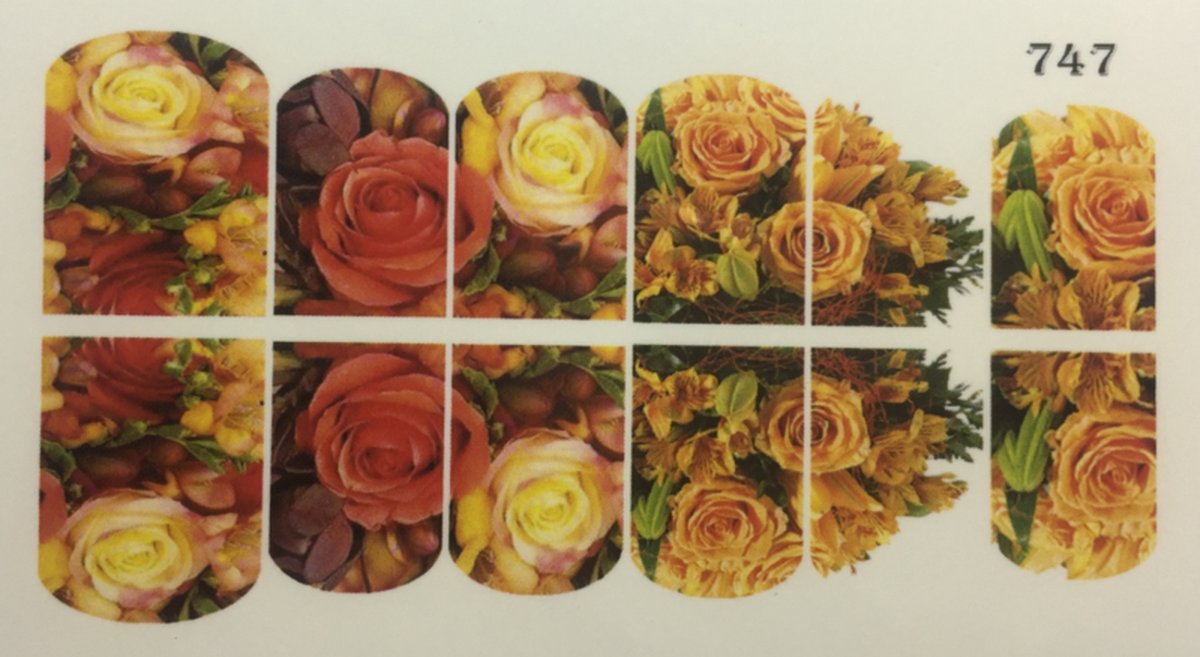 Goedkoopste Water Decal Nail Wrap 747
