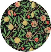 Walljar - William Morris - Fruit - Muurdecoratie - Dibond wandcirkel