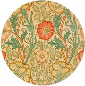 William Morris - Pink and Rose - Walljar - Wanddecoratie - Muurcirkel - Forex