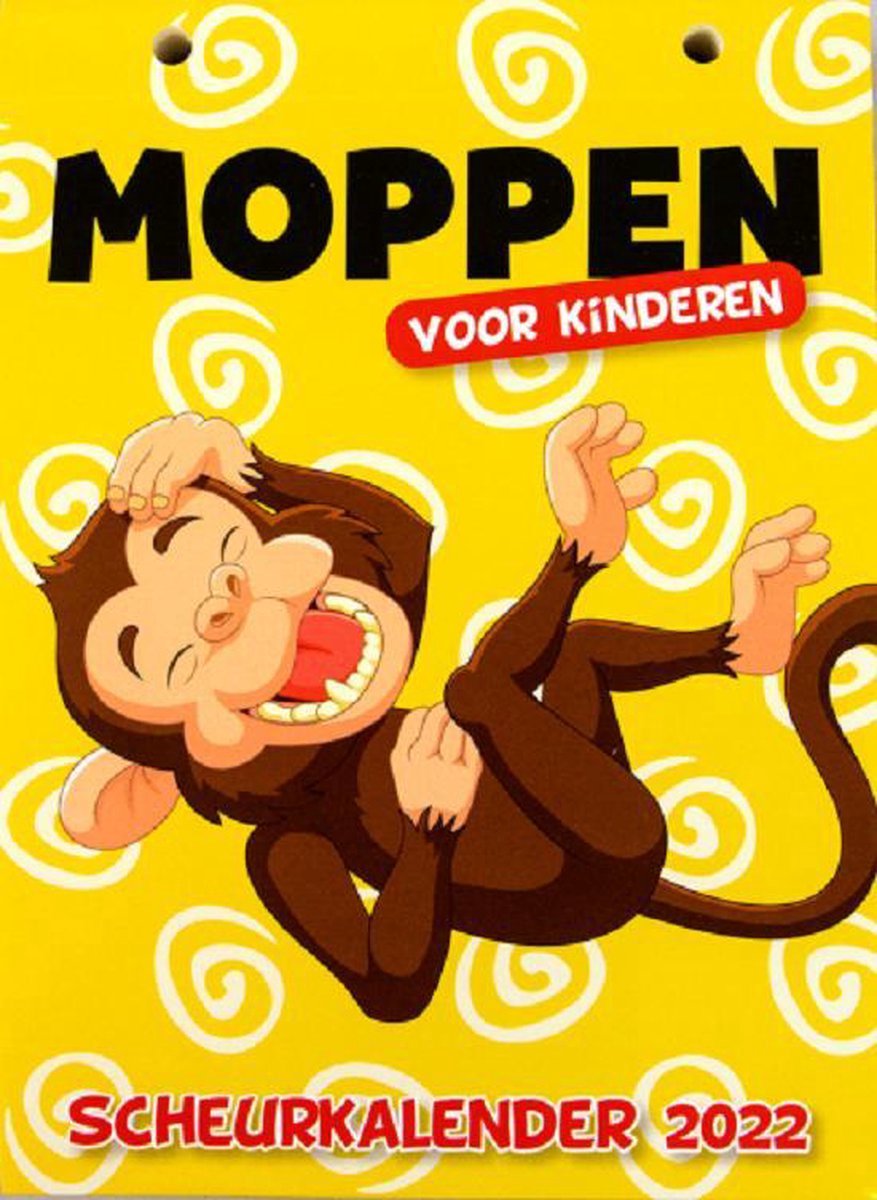 Scheurkalender Moppen voor Kinderen 2022 moppenkalender Humor aap