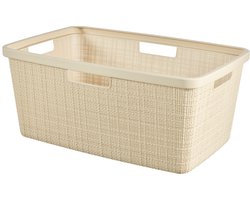 Curver Jute Wasmand - 46 liter - Gebroken wit