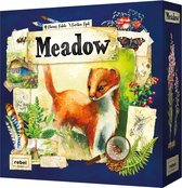 Meadow Bordspel (ENG) - Meadow Board Game English - Natuur Spel met Prachtige Illustraties - Set Collection Puzzel Game - Vrolijke Dieren in het Landschap Bordspel - Beautifully Illustrated B