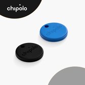 Chipolo One - Bluetooth GPS Tracker - Keyfinder Sleutelvinder - 2-Pack - Blauw & Zwart