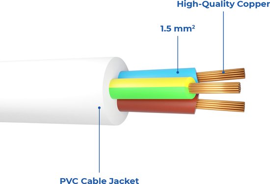 Allteq C13-120-W, 2 m, CEE7/4, H05VV-F, 230 V