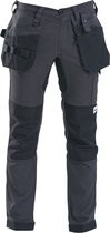BITCO RIJN Stretch Werkbroek Heren Grijs Zwart - waterdichte en oliebestendige kniezakken Versterkte kritieke punten Comfortabele herenwerkbroek