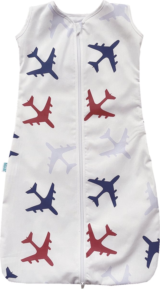 BINK Bedding Zomerslaapzak Planes Blauw 70 cm BINK Bedding Zomerslaapzak Planes Blauw 70 cm