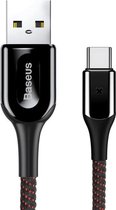 Baseus USB C opladkabel | USB C naar USB 2.0 | Opladkabel | USB 2.0 HighSpeed | Oplaadsnoer | Max. 480 Mb/s | Snelladen tot 3A | female naar male | Voor Samsung, Ipad, Huawei, OnePlus, Oppo, 