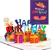 BaykaDecor - Luxe 3D Verjaardagskaart - Verjaardagskaarten Met Envelop - Cadeau - Happy Birthday - Kaart - 20x15 CM - Unisex
