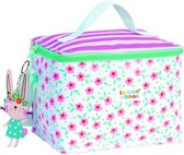 lunchbox junior 5 liter 23 cm polyester roze/groen