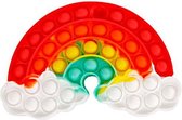 fidgetspel Rainbow junior 18 cm rood/wit