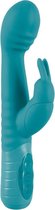 Flexibele Rabbit  G-spot Vibrator Dopper Kopf - Turquoise
