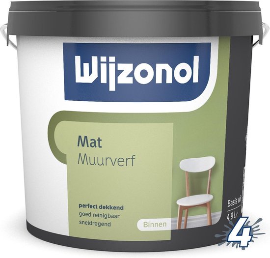 Wijzonol Muurverf Mat 10 - RAL 7016 | bol.com