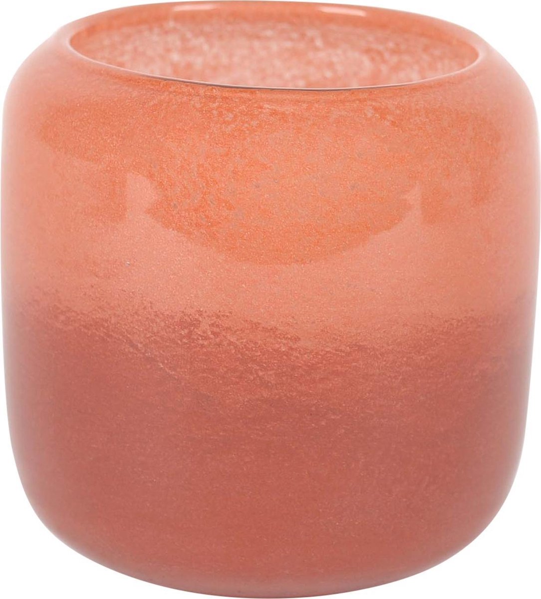 Rasteli Vaas Glas Roze Rood D 20,1 cm H 19 cm