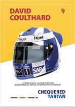 F1 Helm Series - David Coulthard (McLaren),  - Foto op Forex - 30 x 40 cm