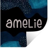 Muurstickers - Sticker Folie - Amelie - Pastel - Meisje - 120x120 cm - Plakfolie - Muurstickers Kinderkamer - Zelfklevend Behang XXL - Zelfklevend behangpapier - Stickerfolie