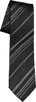 ETERNA stropdas - zwart met grijs gestreept - Maat: One size
