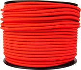 Elastisch koord 6mm rood op rol - 100 meter