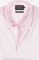 Steppin' Out Herfst/Winter 2021  Brushed Cotton Button Down Shirt Mannen - Regular Fit - Katoen - Roze (M)