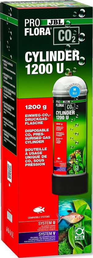 JBL ProFlora u500 Bouteille CO2 500g jetable